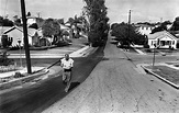 A tale of two cities. June 5, 1961: Constrasting street pavement on ...