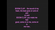 Boom Clap lyrics - YouTube