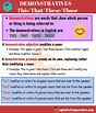 Demonstratives - THIS THAT THESE THOSE | Grammar Lesson - English Study ...