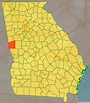 Map of Troup County, Georgia