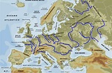 Principales Rios De Europa Mapa | Mapa