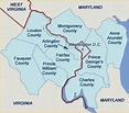 Washington Dc Counties Map | State Map
