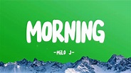 Morning - Milo J (Lyric/Letra) - YouTube