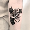 Perfect black and grey rose tattoo - Tattoogrid.net