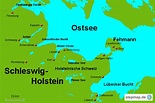 StepMap - Ostsee Schleswig-Holstein_1 - Landkarte für Deutschland