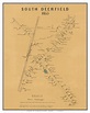 South Deerfield, Massachusetts 1855 Old Village Map Custom Print ...