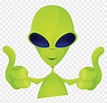 7b76ebc6a6501464817484 Alienthumbsup 01 - Green Alien Thumbs Up - Free ...