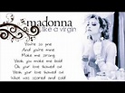 Madonna - Like A Virgin (with Lyrics on Screen) - YouTube