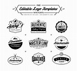 Free Professional Editable Logo Templates With Fonts in Vector Ai ...