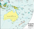 Australia Map and Satellite Image