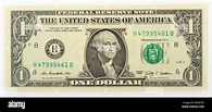 1 us dollar bill both sides Banque de photographies et d’images à haute ...