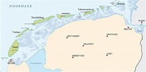 Holländische Nordseeküste Karte