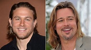 Charlie Hunnam and Brad Pitt. They look like brothers Charlie Matthews ...