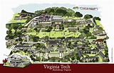 Virginia Tech Main Campus Map | Virginia Map