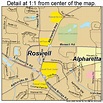 Roswell Georgia Street Map 1367284