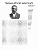 Famous African Americans in History Word Search - WordMint