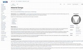 Wikipedia article page template - Bootstrap 5 & Material Design