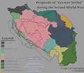Proposals of Greater Serbia during WW2 / Collab with u/rootof48 : r/MapPorn