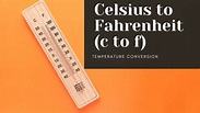 1 C to F Conversion Calculator (Celsius to Fahrenheit)