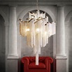 Itália estilo alluminium tassel chandelier iluminação das escadas do ...