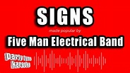 Five Man Electrical Band - Signs (Karaoke Version) - YouTube