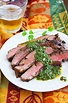 Grilled Marinated Flank Steak with Chimichurri Sauce – The Comfort of ...