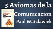 Paul Watzlawick Los 5 Axiomas de la Comunicación - YouTube