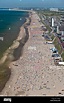 Die Niederlande, Zandvoort, Menschen am Strand. Luft Stockfotografie ...
