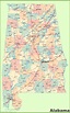 Large detailed map of Alabama