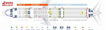 Seat map Airbus A330-300 Swiss Airlines. Best seats in plane