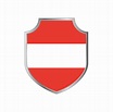 Bandera de Austria con marco de escudo de metal 5066896 Vector en Vecteezy