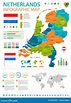 Países Baixos - Mapa E Bandeira Infographic - Ilustração Ilustração ...