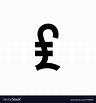 Pound sterling symbol Royalty Free Vector Image