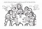 La Catequesis (El blog de Sandra): Colorea Jueves Santo: La última cena ...