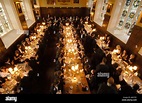 A formal dinner in Hall at an Oxford College Stock Photo - Alamy