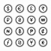 collection of currency icons and symbol - Download Free Vector Art ...