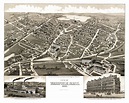 Beautifully restored map of Wakefield, Mass from 1882 - KNOWOL