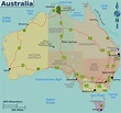 Landkarte Australien (Regionen) : Weltkarte.com - Karten und Stadtpläne ...