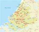 Digitale kaart van Zuid-Holland