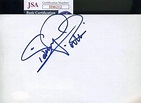 Ginger Rogers Coa Signed 5x7 Index Card Autograph - JSA Certified ...