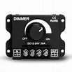 DC 12V-24V PWM LED Lighting Dimming Device LED Strip Dimmer 30A ...