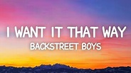 TELL ME WHY Lyrics - BACKSTREET BOYS | eLyrics.net