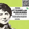 "¡Ay!, cuando los hijos mueren" de Rosalía de Castro (Poema) - Frases ...