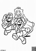 Mario, Luigi and Princess Peach coloring pages, Super Mario coloring ...