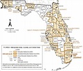 Map of Metropolitan areas of Florida, 1999