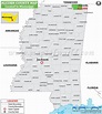 Alcorn County Map, Mississippi