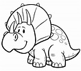 desenho-dinossauro-para-colorir-4 - Blog Ana Giovanna