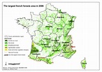 The largest French forest areas in 2006 | Download Scientific Diagram