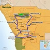 StepMap - Namibia - Landkarte für Namibia