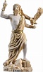Zeus griechischer Gott Jupiter Donner Statue Figur Gold Alabaster 23 ...